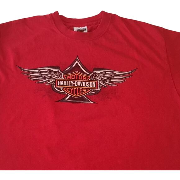 Harley Davidson T-Shirt Red Myrtle Beach Large - Picture 2 of 4